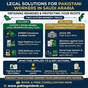 Are you a Pakistani worker in Saudi Arabia facing unpaid wages, passport confiscation, or visa issues?
