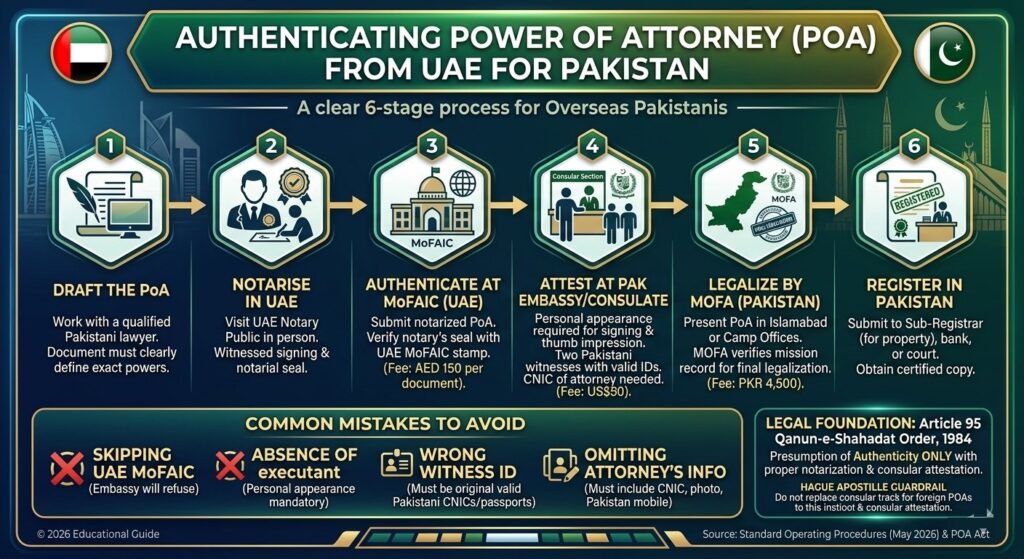 POA Attestation UAE for Pakistan: Complete 2026 Guide