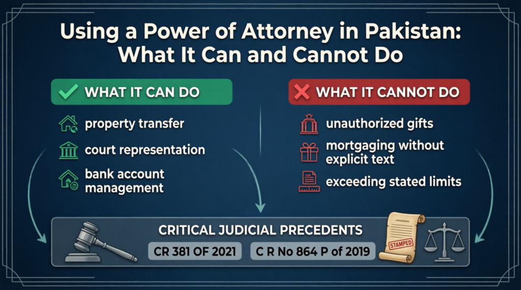 Power of Attorney in Pakistan: Powers, Limits & Registration