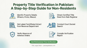 Property Title Verification Pakistan-Guide for Non-Residents