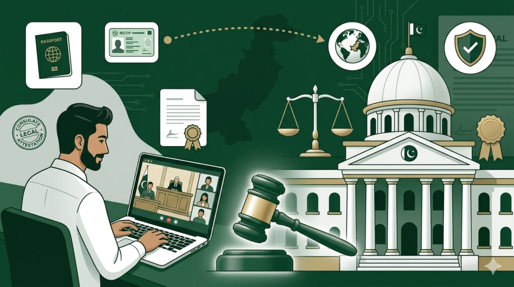 stay order from Pakistani High Court while living abroad