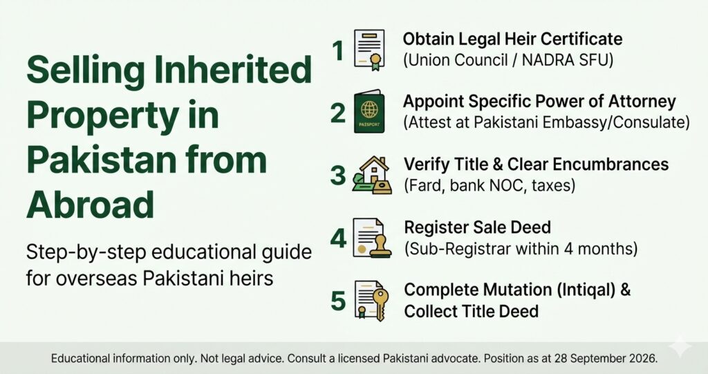 Overseas Pakistani Heir: Sell Inherited Property in Pakistan