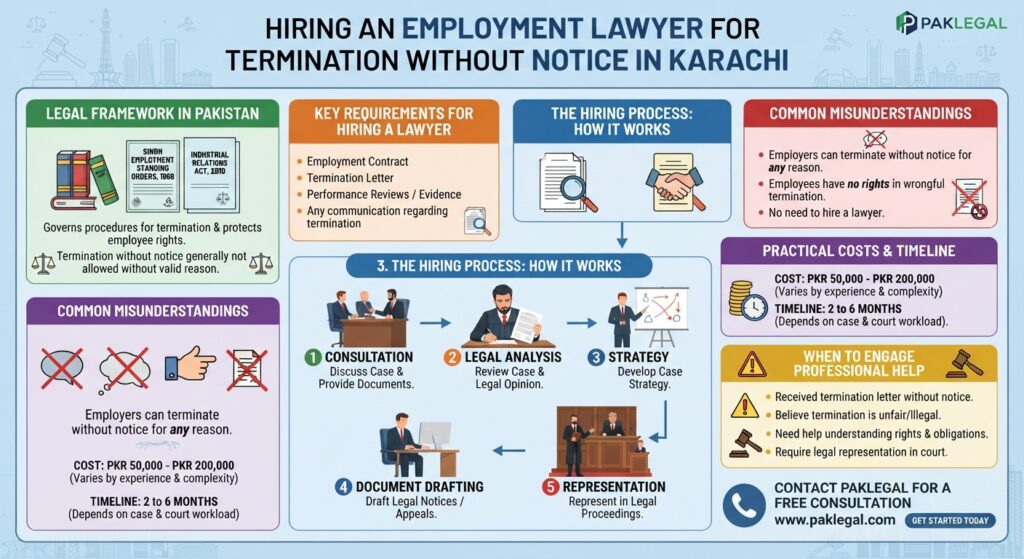 Hiring an Employment Lawyer for Termination Without Notice
